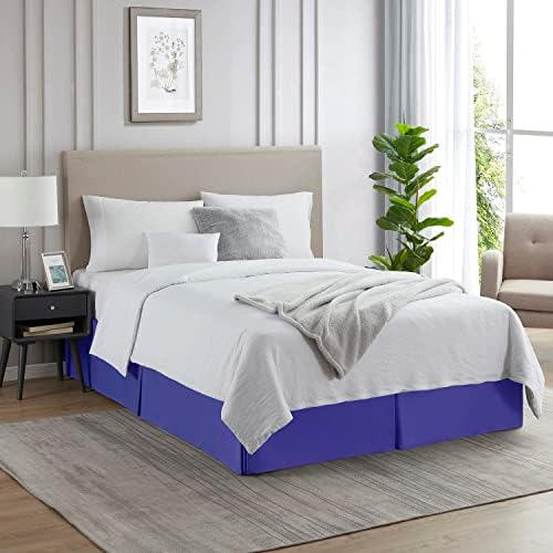 Nestl Royal Blue Full Bed Skirt 14 Inch Drop