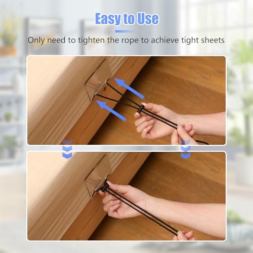 HOUSE AGAIN Universal Sheet Fasteners for All Mattress Sizes