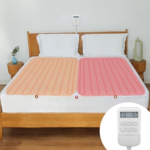 Comfytemp Heated Mattress Pad Queen - Dual Zone Control Smart Downshift