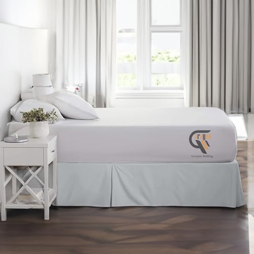 Box Pleated Bed Skirt Microfiber 16 Inch Drop Twin Size