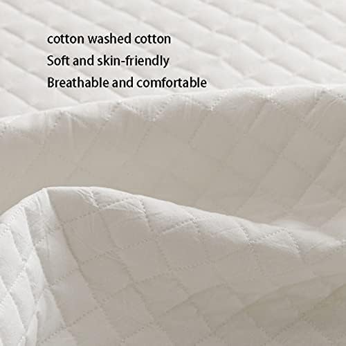 FCLDESHOP Thick Quilted Fitted Sheet Khaki 120x200cm30cm
