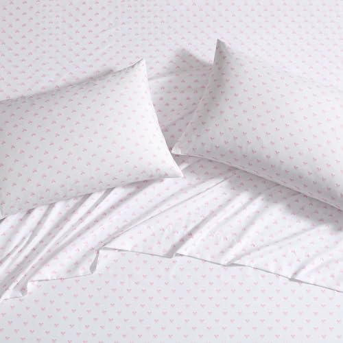 Laura Ashley Kids Sheet Set - Queen 100 Polyester Pink Bows
