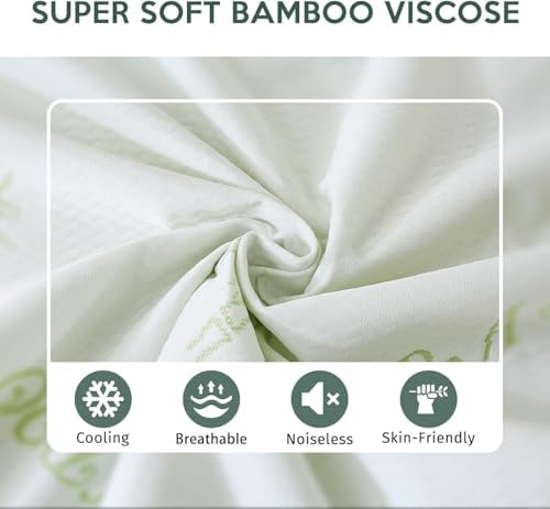 MUXHOMO Twin Mattress Protector Waterproof Cooling Breathable 2 Pack 1