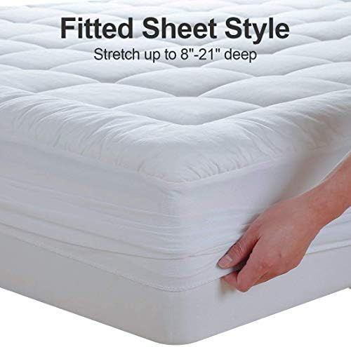 EASELAND Full Mattress Pad 54X75 Inch Cooling Topper