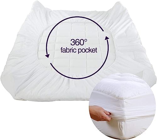 EASELAND Twin XL Mattress Pad 39x80 Inch White