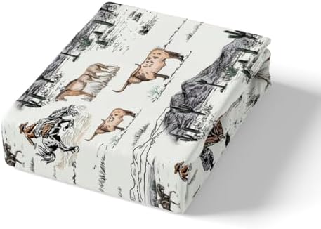 Castle Fairy Western Cowboy Queen Fitted Sheet Set