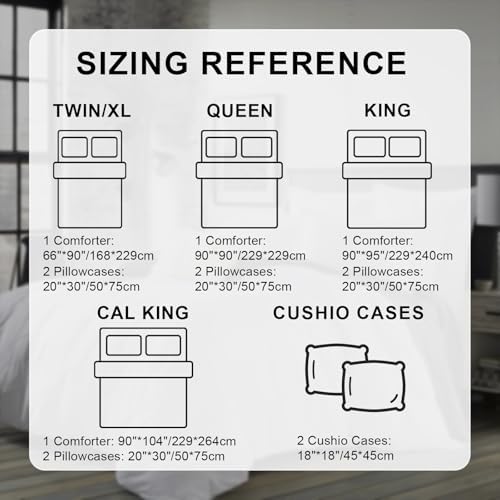 Reylox 5-Piece Cal King Bedding Set Pink Cherry Blossom