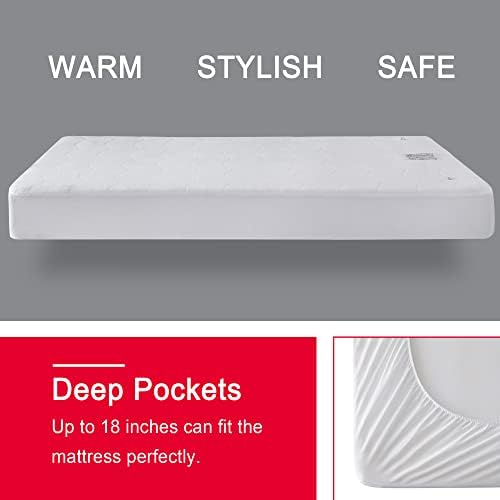 CAROMIO Heated Mattress Pad Queen Size