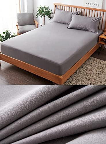 CSHWXY Fitted Sheet with Elastic Bands 180x200cm Blue