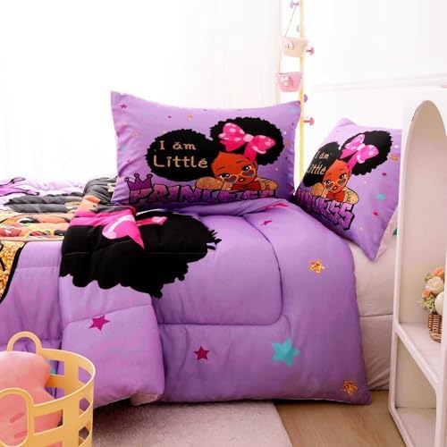 Little Black Girl Comforter Set Twin Size 1