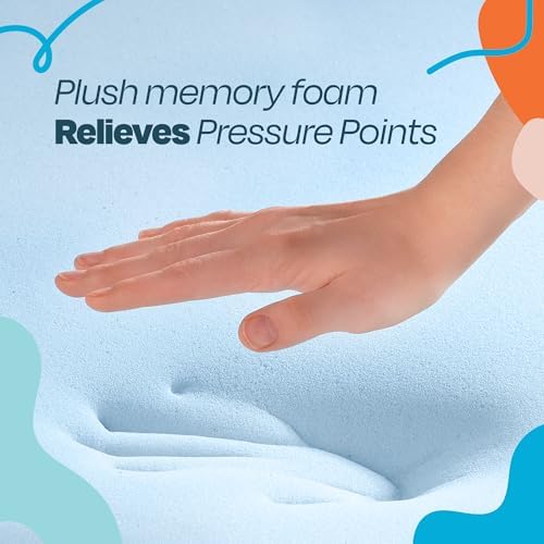 Linenspa Memory Foam Mattress Topper 2 Inch Gel Infused Cooling Pressure Relieving