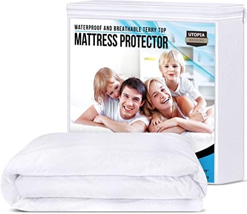 Utopia Bedding Queen Mattress Protector Waterproof 200 GSM