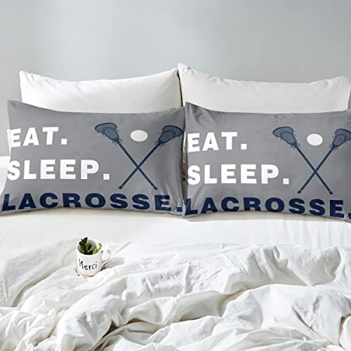 Feelyou Lacrosse Bed Sheet Set for Kids Adults Queen Size
