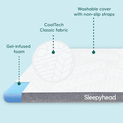 Sleepyhead Twin XL 2 Inch Gel Mattress Topper