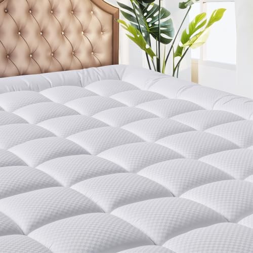 MATBEBY Full Size Mattress Pad - Cooling Breathable Deep Pocket Fit