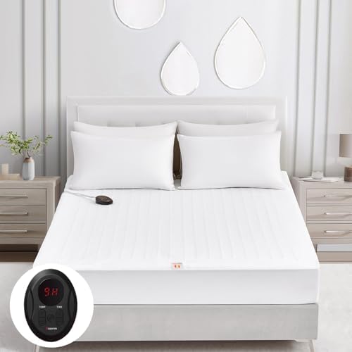 Bwarm Electric Heated Mattress Pad Full Size 54 x 75