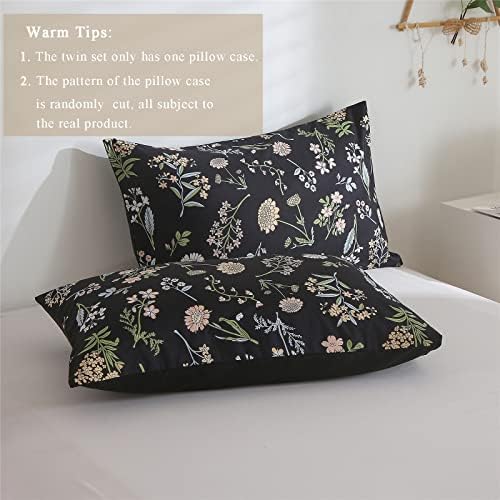 KAKIJUMN Floral Comforter Set King Size