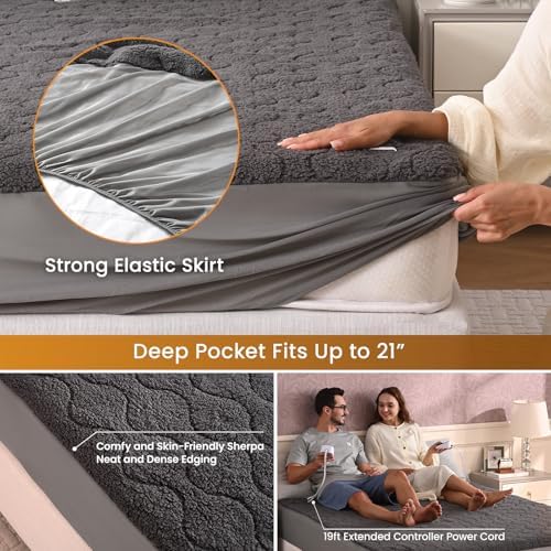 Bearhug Electric Heated Mattress Pad King Size 1