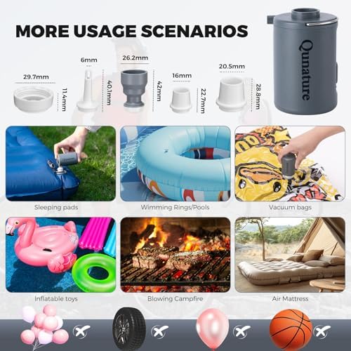 Qunature Portable Air Pump 4KPa for Inflatables