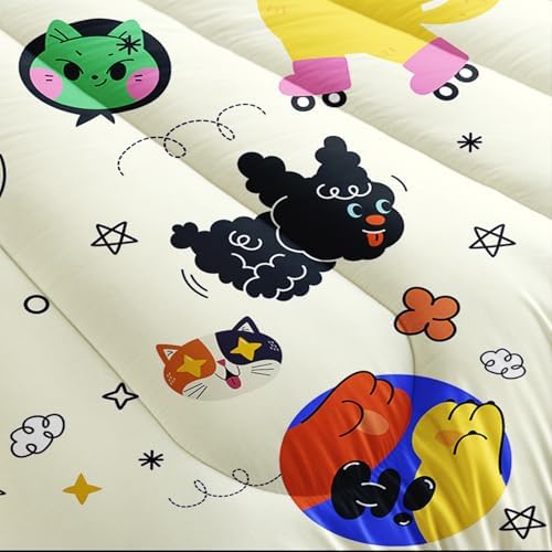 Cat and Dog Comforter Set for Kids Bedroom