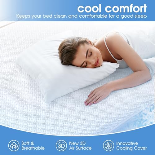 Cooling Waterproof Mattress Protector Queen Size