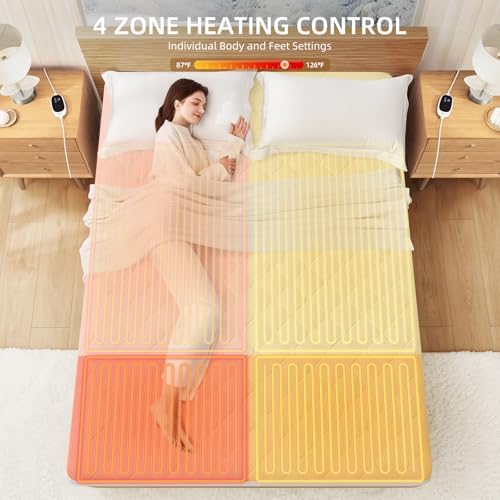 Caperia Heated Mattress Pad with 9 Heat Settings