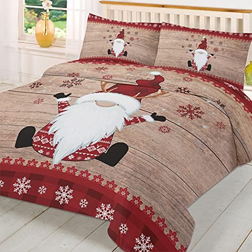 LooPoP Christmas Comforter Set 3 Piece CA King Size