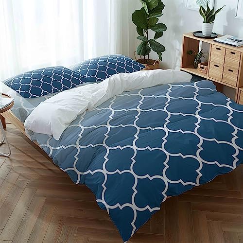 LooPoP California King Comforter Set Blue Ombre