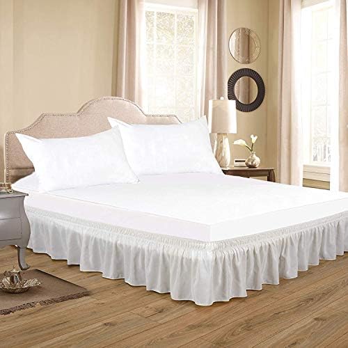 Elegant Decor 100 Cotton Bed Skirt Queen Size