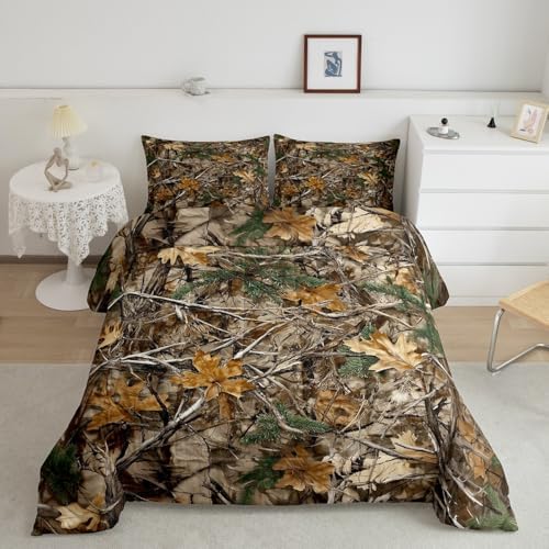 Erosebridal Camouflage King Comforter Set with 2 Pillow Cases