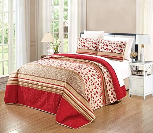 Grand Linen 3-Piece Cal King Bedspread Set 1