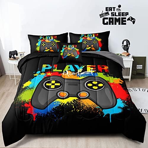 ZJian HOME 5 Piece Gaming Bedding Set Twin Size 1