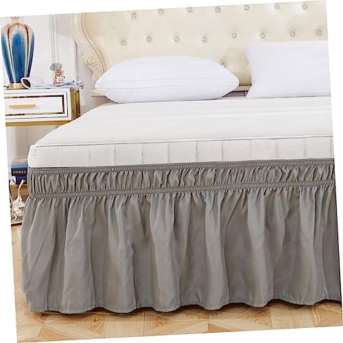 Elastic Bed Skirt with Bouffancy Design for Twin Bed