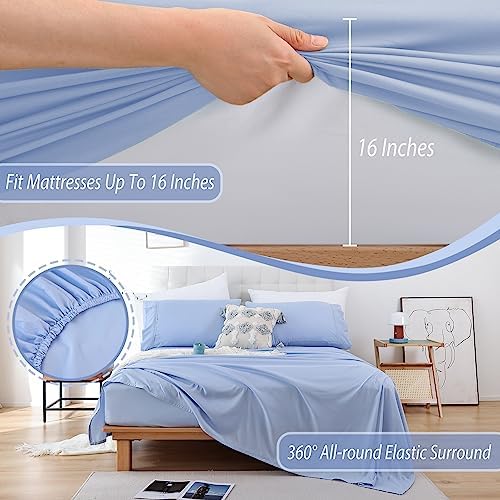 Luxury Soft Queen Sheet Set with Deep Pockets