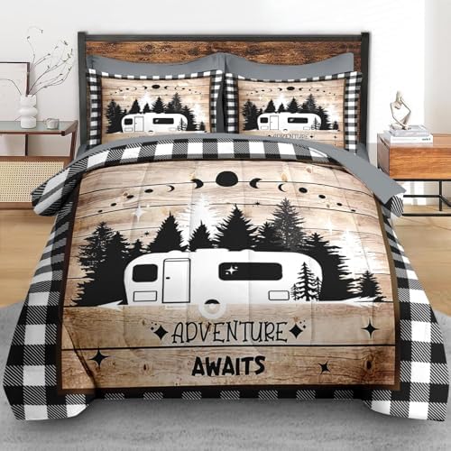 Pamnest Comforter Set King Size 7 Pcs Bedding