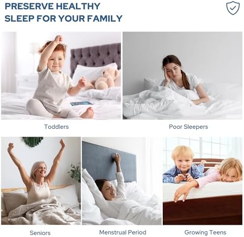 BEDLORE Waterproof Mattress Protector with Classic Coin Quilt Pattern