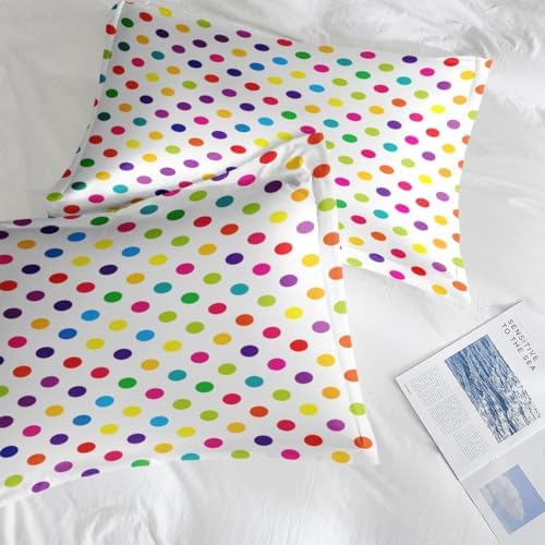 Pamnest Full Size Bed Sheet Sets with Retro Polka Dots
