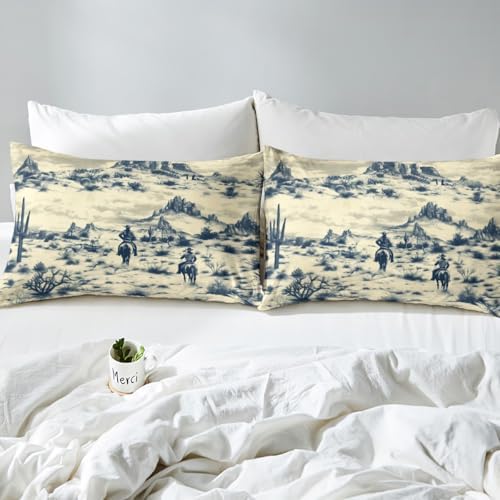 Feelyou Kids Western Bed Sheet Set Queen Size 4Pcs