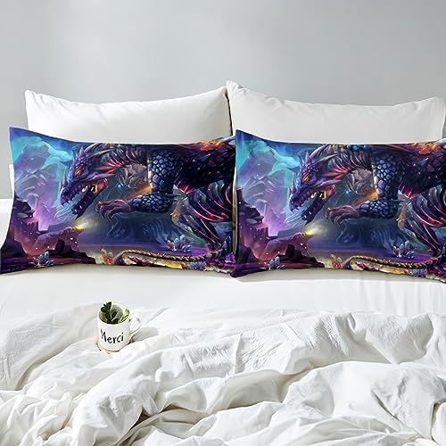 Feelyou Kids Fire Dragon Bed Sheets Set