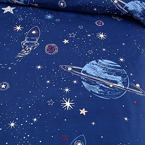 Feelyou Kids Galaxy Space Bed Sheet Set Queen Size