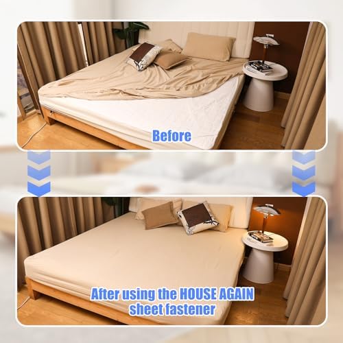 HOUSE AGAIN Universal Sheet Fasteners for All Mattress Sizes