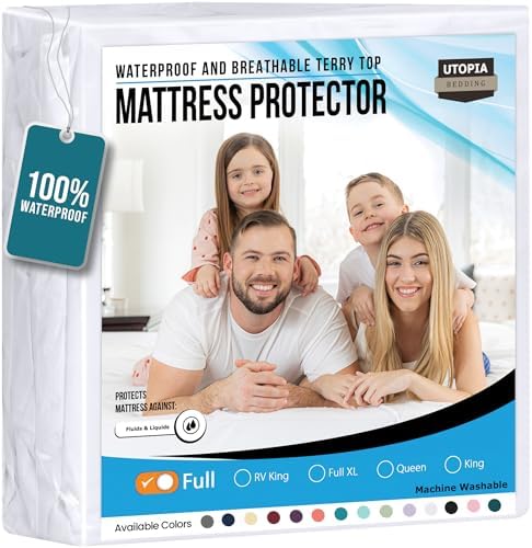 Utopia Bedding Waterproof Mattress Protector Full Size