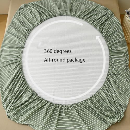 FCLDESHOP 150x200cm Pure Cotton Fitted Sheet Cover