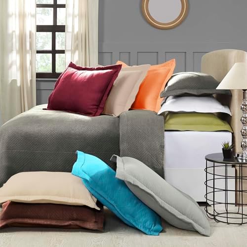 Superior 2 Piece Celtic Circle Cotton Bedspread Set Twin Burgundy