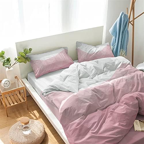LooPoP 4PCS California King Bed Set Pink Gradient