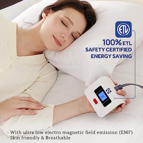 Sealy Electric Mattress Pad Queen Size with 10 Heating Settings