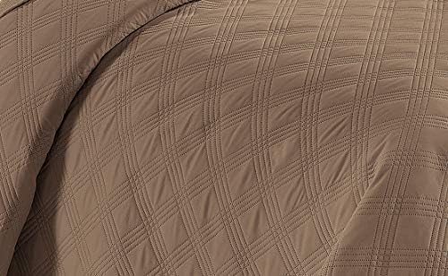 Fancy Linen 3pc Embossed Coverlet Bedspread Set