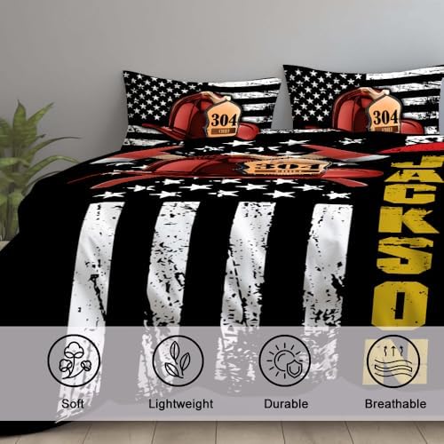Firefighter Bedding Set for Kids and Adults