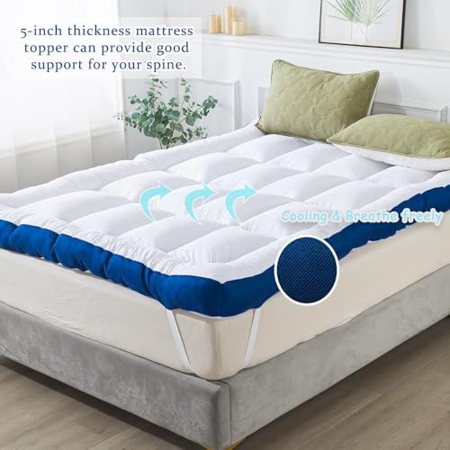 WhatsBedding 5 Inch Memory Foam Queen Mattress Topper 1