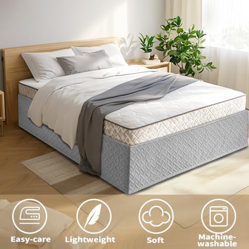 ZABER Box Spring Cover Queen Size with 16-Inch Drop 1